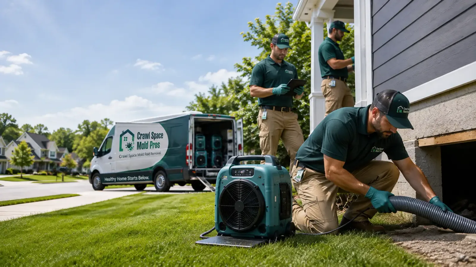 Crawl Space Mold Removal in Burnett, WI